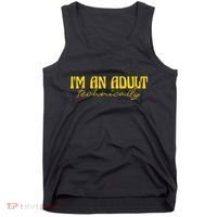 I'm An Adult Technically Adultish 18th Birthday Tank Top thumb 0