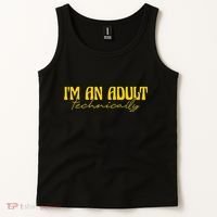 I'm An Adult Technically Adultish 18th Birthday Tank Top thumb 2