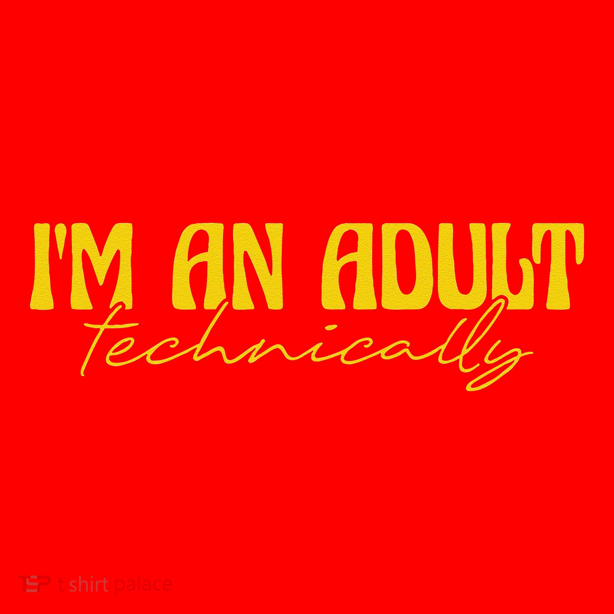 I'm An Adult Technically Adultish 18th Birthday Santa Hat