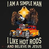 I Am A Simple Man I Like Hot Rods And Believe In Jesus Women's Tank Top thumb 5