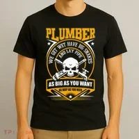 I Am A Plumber I Can Lay Pipe T-Shirt thumb 3