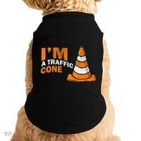 I Am A Traffic Cone Halloween Costume IM Lazy Easy Doggie Tank thumb 0