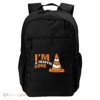 I Am A Traffic Cone Halloween Costume IM Lazy Easy Backpack thumb 0