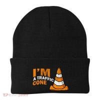 I Am A Traffic Cone Halloween Costume IM Lazy Easy Beanie thumb 0
