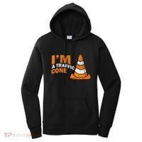 I Am A Traffic Cone Halloween Costume IM Lazy Easy Women's Hoodie thumb 0