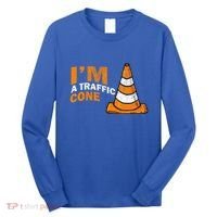 I Am A Traffic Cone Halloween Costume IM Lazy Easy Long Sleeve Shirt thumb 0