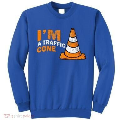 I Am A Traffic Cone Halloween Costume IM Lazy Easy Sweatshirt