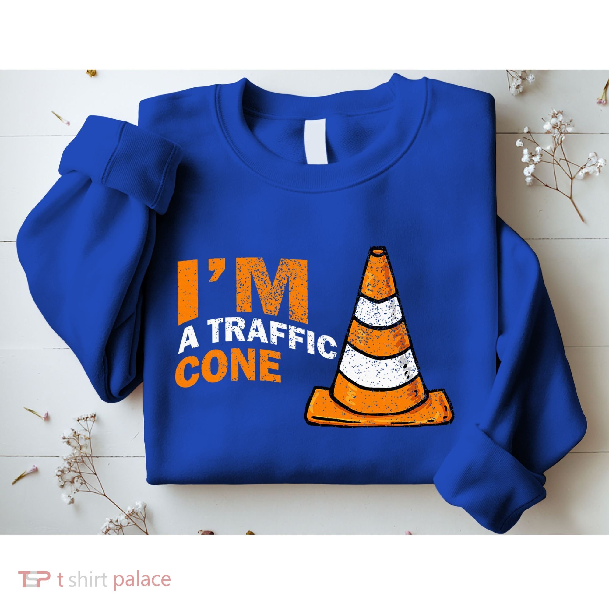 I Am A Traffic Cone Halloween Costume IM Lazy Easy Sweatshirt
