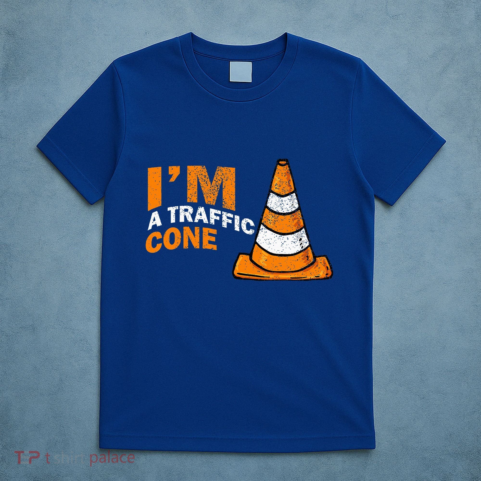 I Am A Traffic Cone Halloween Costume IM Lazy Easy T-Shirt
