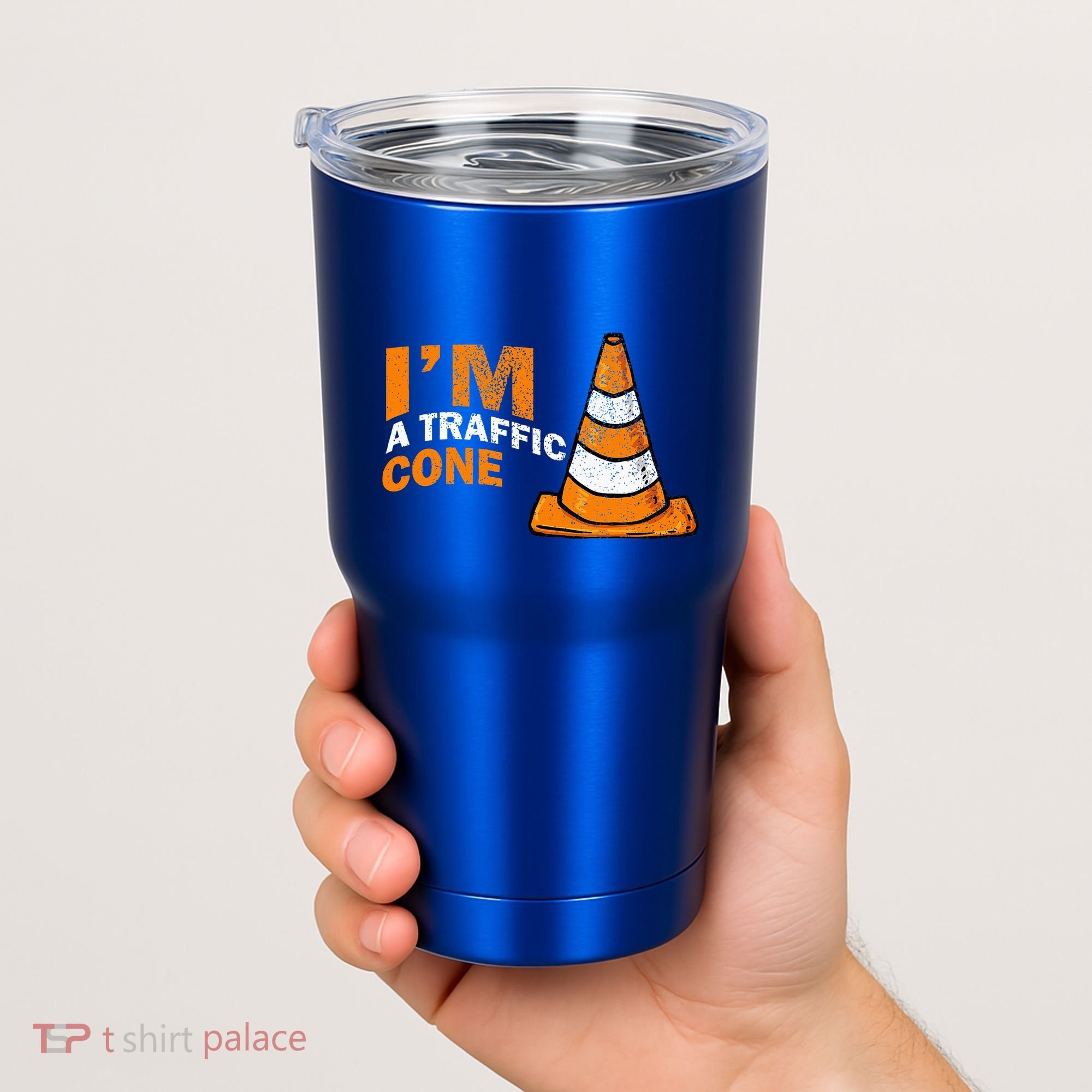 I Am A Traffic Cone Halloween Costume IM Lazy Easy Tumbler