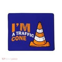 I Am A Traffic Cone Halloween Costume IM Lazy Easy Mousepad thumb 0