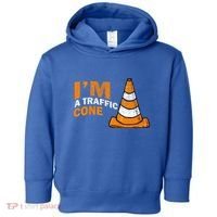 I Am A Traffic Cone Halloween Costume IM Lazy Easy Toddler Hoodie thumb 0