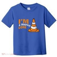 I Am A Traffic Cone Halloween Costume IM Lazy Easy Toddler T-Shirt thumb 0