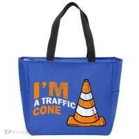 I Am A Traffic Cone Halloween Costume IM Lazy Easy Tote Bag thumb 0