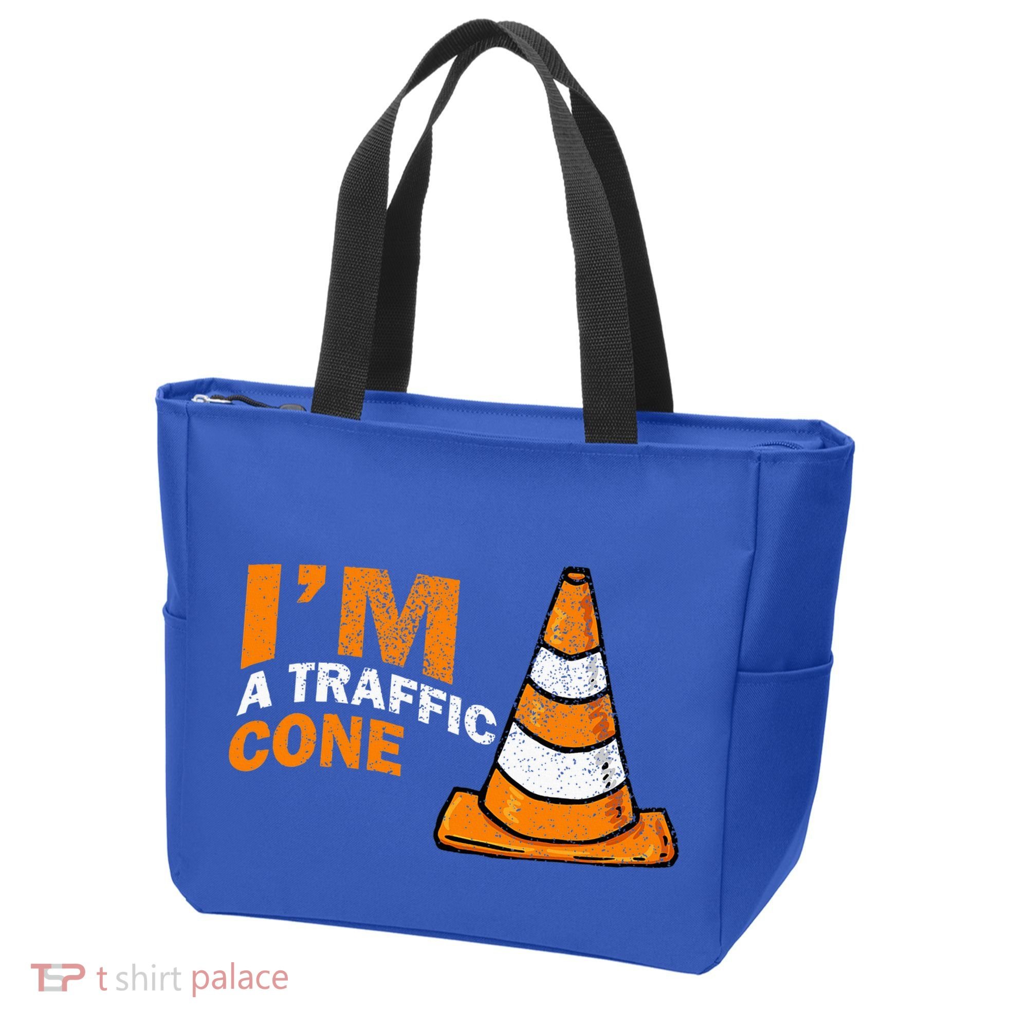 I Am A Traffic Cone Halloween Costume IM Lazy Easy Tote Bag