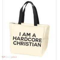 I Am A Hardcore Christian Front Horner Hater Back Tote Bag thumb 3