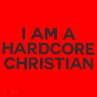 I Am A Hardcore Christian Front Horner Hater Back Santa Hat thumb 1