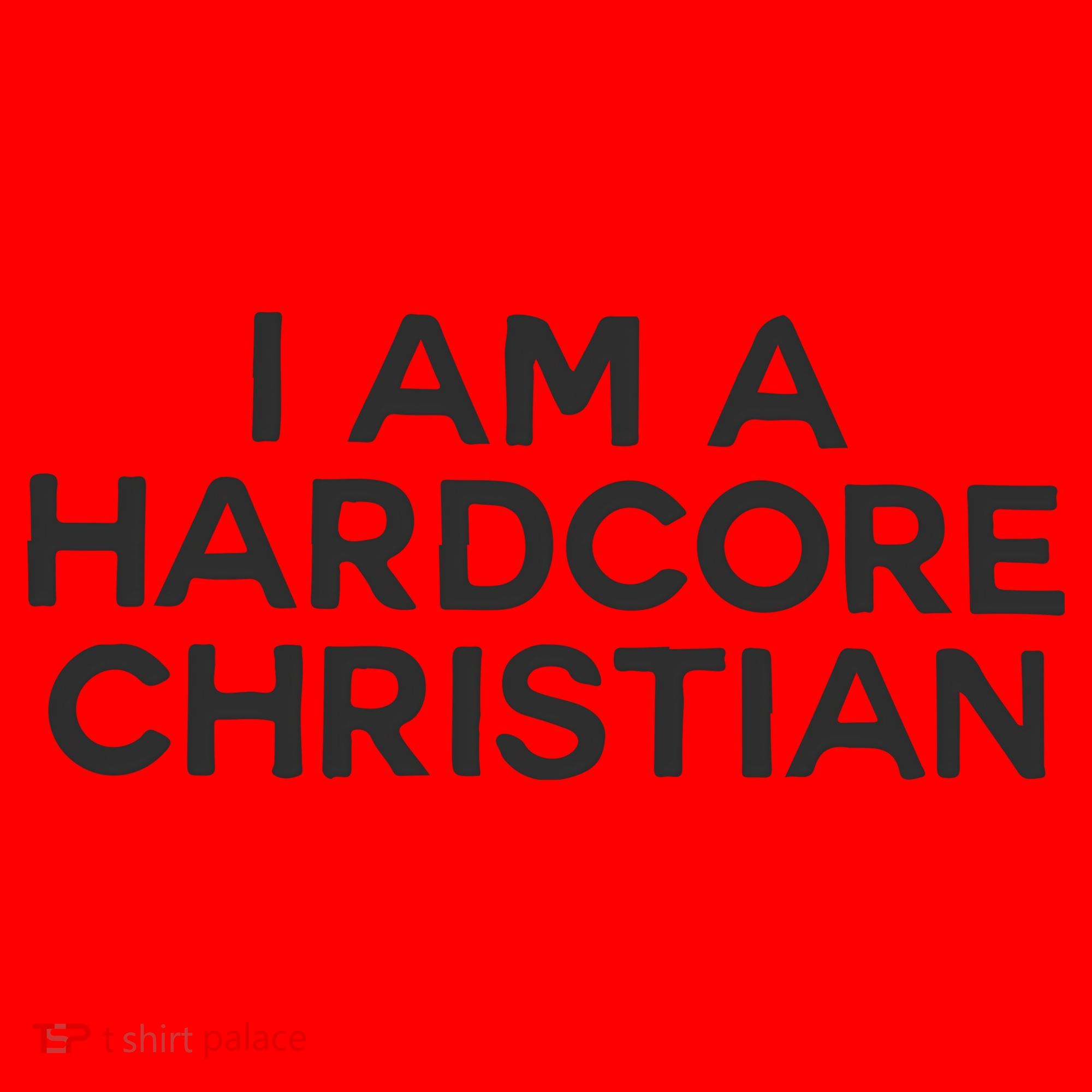 I Am A Hardcore Christian Front Horner Hater Back Santa Hat