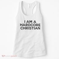 I Am A Hardcore Christian Front Horner Hater Back Women's Tank Top thumb 0