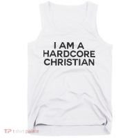 I Am A Hardcore Christian Front Horner Hater Back Tank Top thumb 0