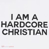 I Am A Hardcore Christian Front Horner Hater Back Kids Hoodie thumb 5