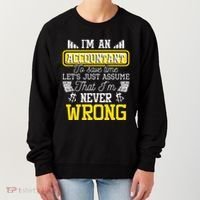 Im An Accountant To Save Time Auditor Auditing Bookkeeper Women's Sweatshirt thumb 0