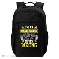 Im An Accountant To Save Time Auditor Auditing Bookkeeper Backpack thumb 0