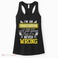 Im An Accountant To Save Time Auditor Auditing Bookkeeper Women's Tank Top thumb 0