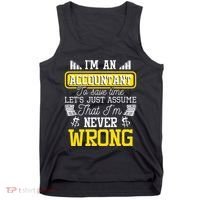 Im An Accountant To Save Time Auditor Auditing Bookkeeper Tank Top thumb 0