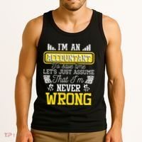 Im An Accountant To Save Time Auditor Auditing Bookkeeper Tank Top thumb 3