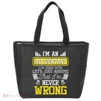 Im An Accountant To Save Time Auditor Auditing Bookkeeper Tote Bag thumb 0