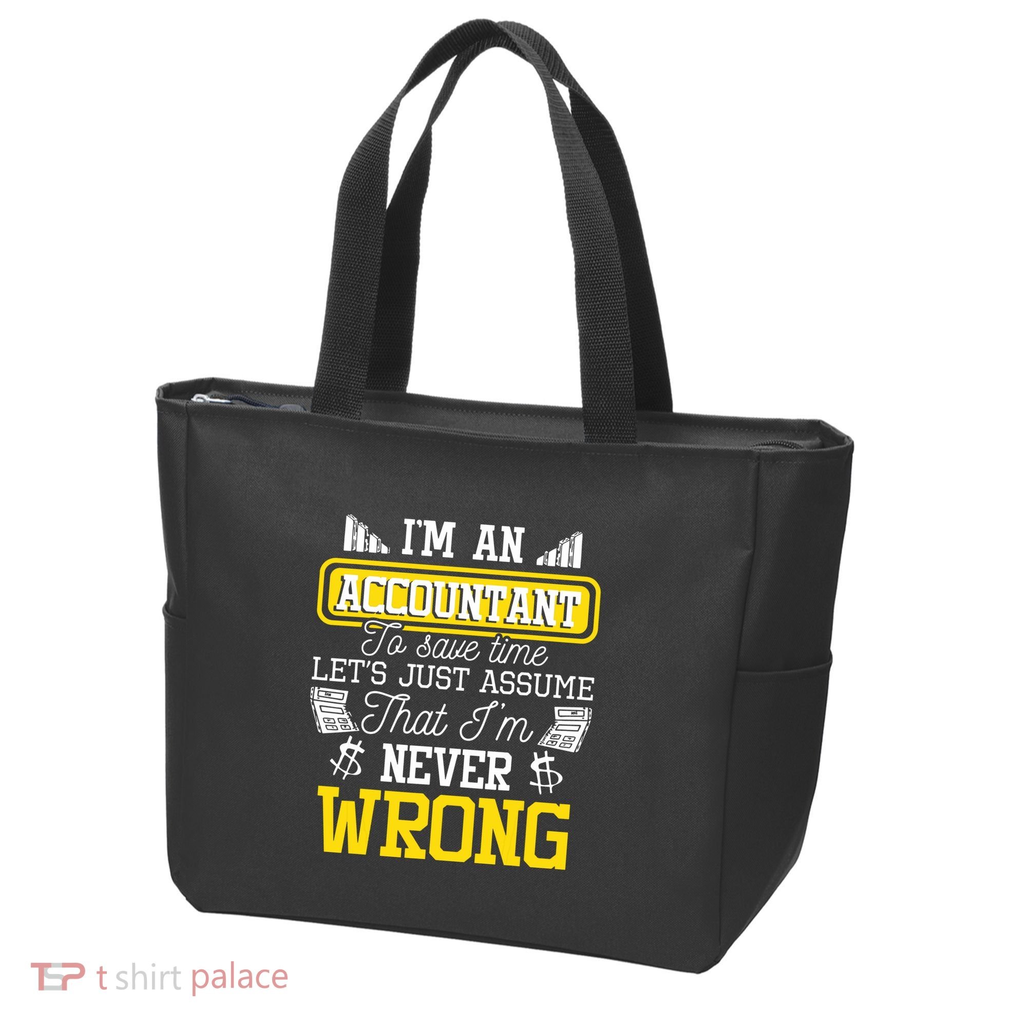 Im An Accountant To Save Time Auditor Auditing Bookkeeper Tote Bag