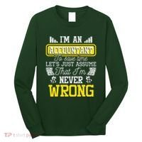 Im An Accountant To Save Time Auditor Auditing Bookkeeper Long Sleeve Shirt thumb 0
