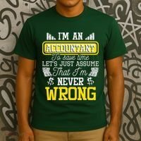 Im An Accountant To Save Time Auditor Auditing Bookkeeper T-Shirt thumb 3
