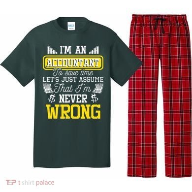 Im An Accountant To Save Time Auditor Auditing Bookkeeper Pajama Set