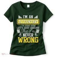 Im An Accountant To Save Time Auditor Auditing Bookkeeper Women's T-Shirt thumb 0