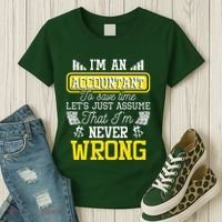 Im An Accountant To Save Time Auditor Auditing Bookkeeper Women's T-Shirt thumb 3