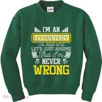 Im An Accountant To Save Time Auditor Auditing Bookkeeper Kids Sweatshirt thumb 0