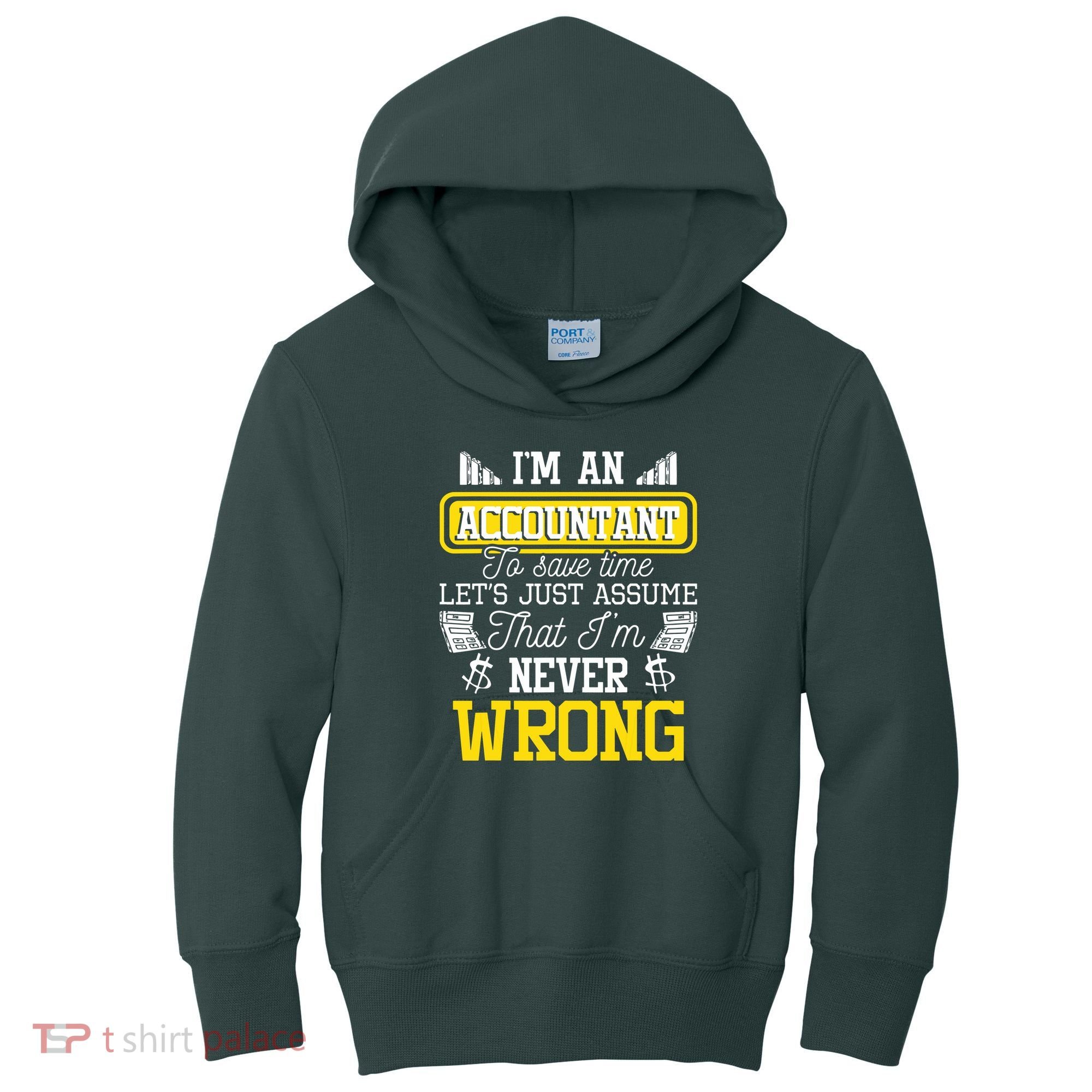 Im An Accountant To Save Time Auditor Auditing Bookkeeper Kids Hoodie