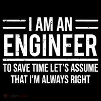 I Am An Engineer To Save Time I'm Always Right Funny TShirt Women's Hoodie thumb 2