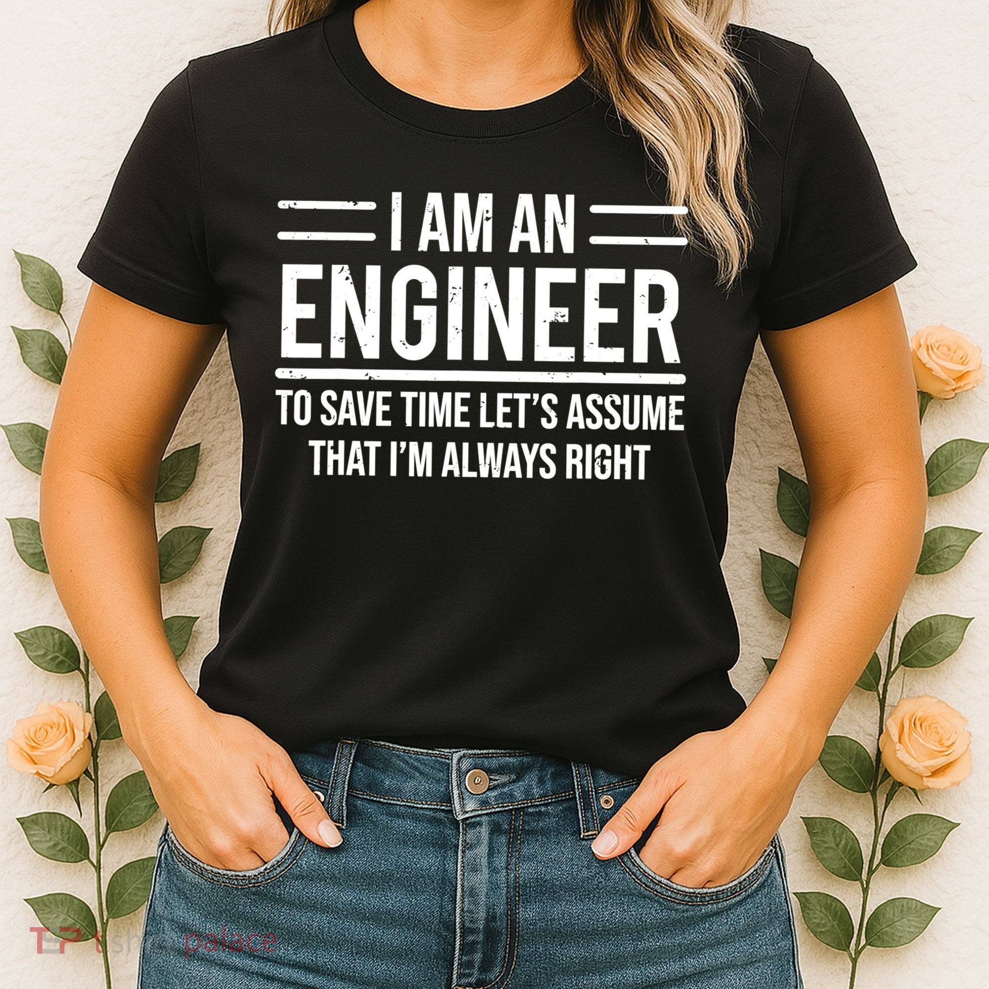 I Am An Engineer To Save Time I'm Always Right Funny TShirt Women's T-Shirt