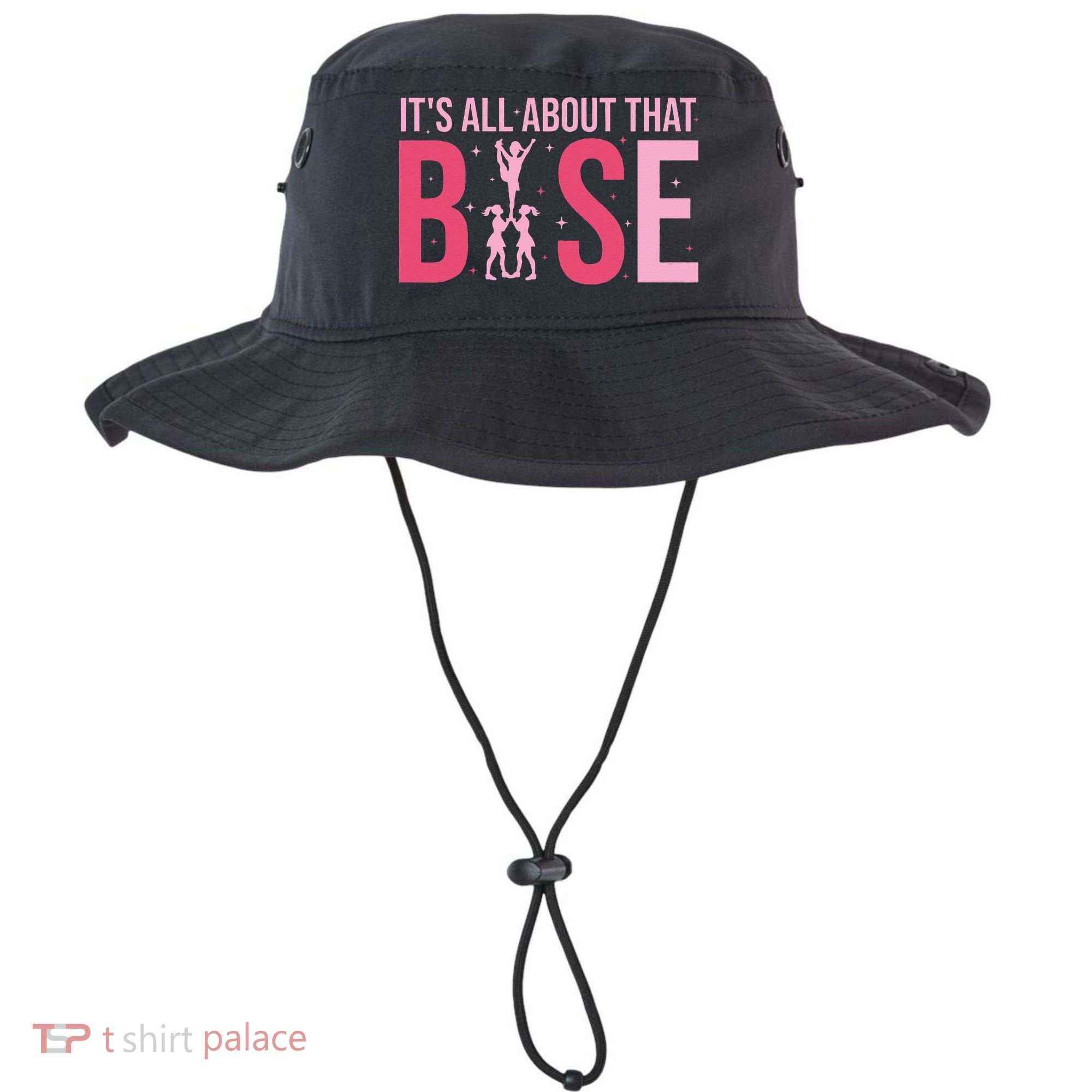 Its All About That Base Cheer Funny Cheerleader Cheerleading Bucket Hat