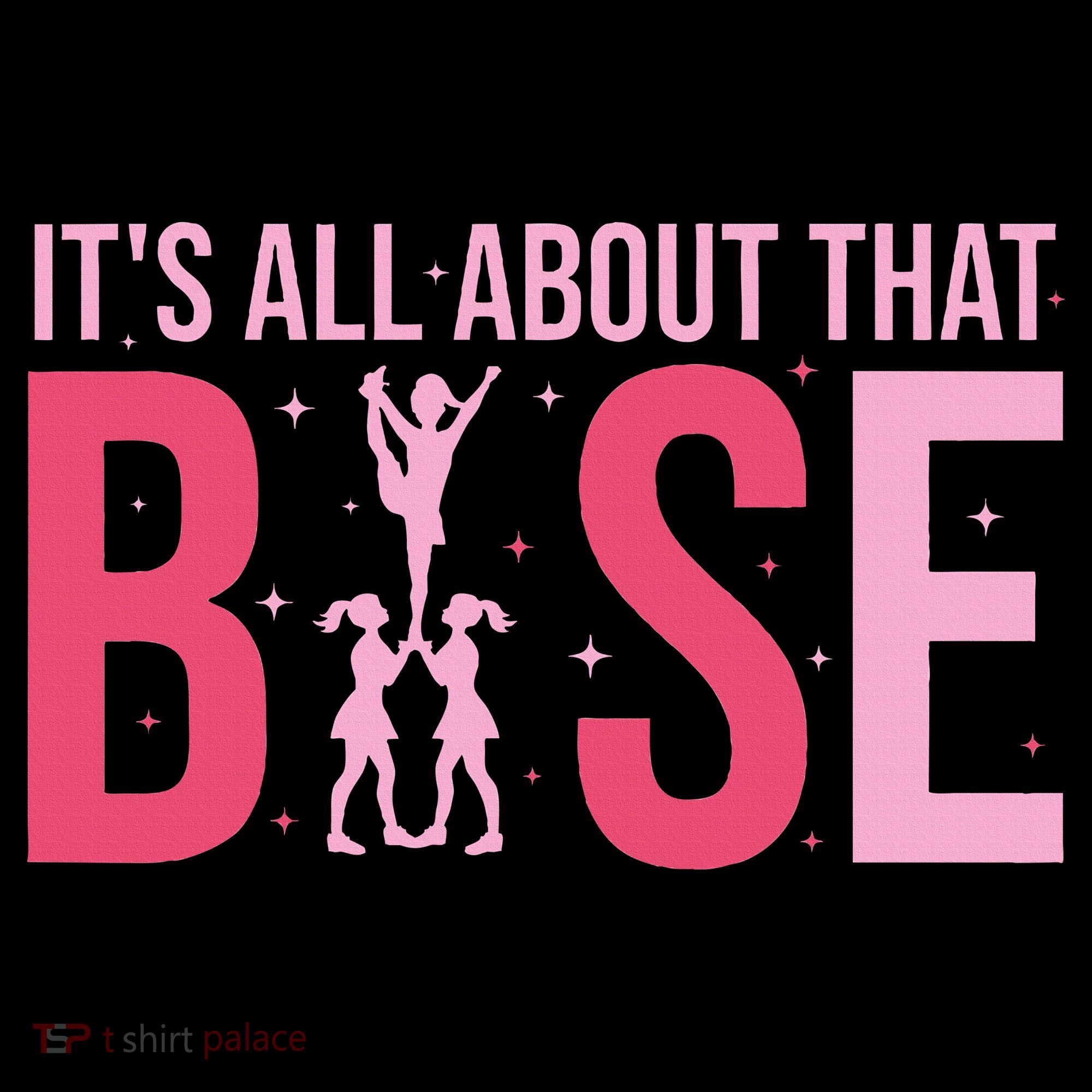 Its All About That Base Cheer Funny Cheerleader Cheerleading Women's Hoodie