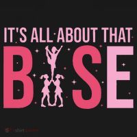 Its All About That Base Cheer Funny Cheerleader Cheerleading Mousepad thumb 1