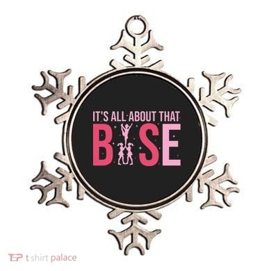 Its All About That Base Cheer Funny Cheerleader Cheerleading Ornament