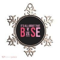 Its All About That Base Cheer Funny Cheerleader Cheerleading Ornament thumb 0