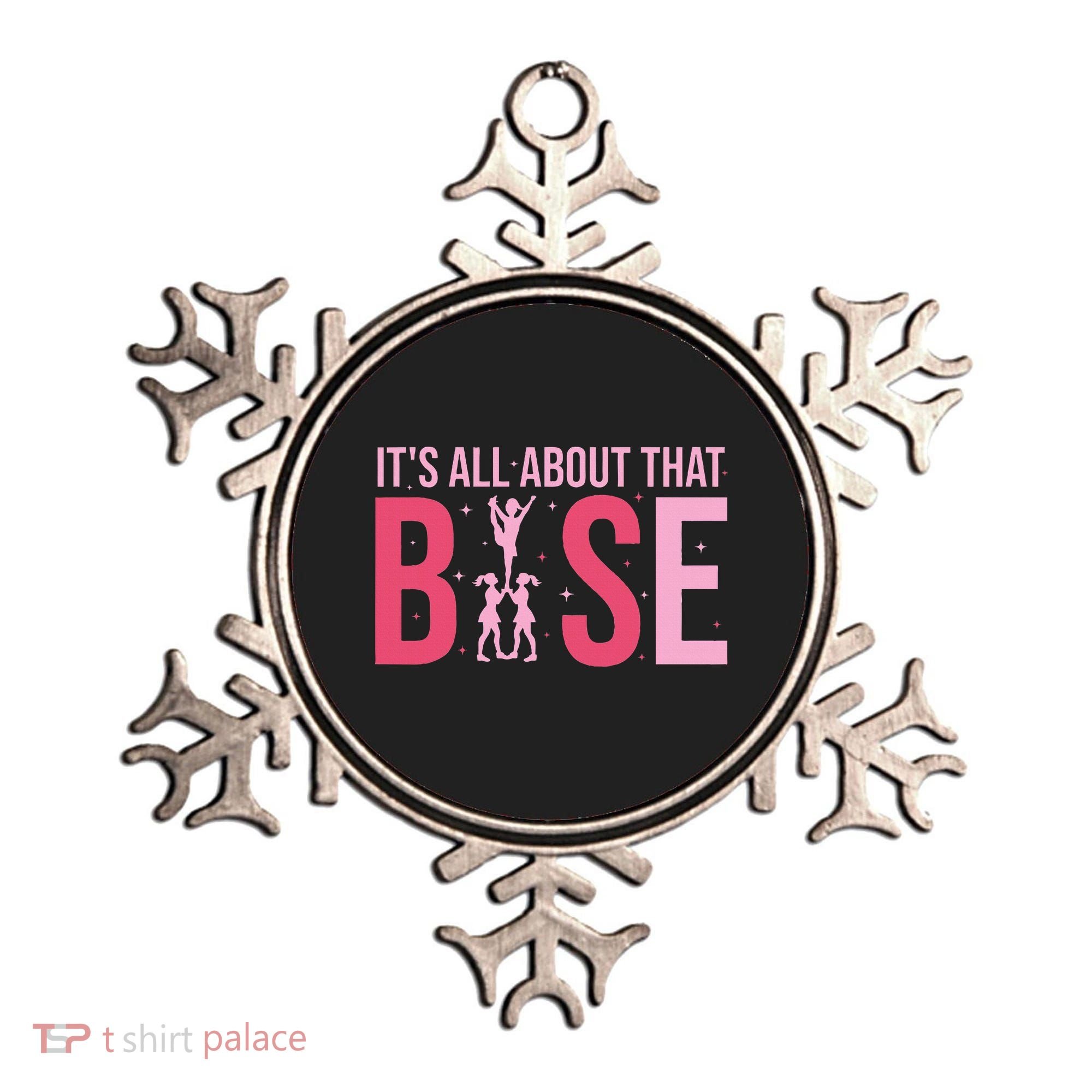 Its All About That Base Cheer Funny Cheerleader Cheerleading Ornament