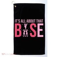 Its All About That Base Cheer Funny Cheerleader Cheerleading Golf Towel thumb 0