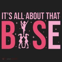 Its All About That Base Cheer Funny Cheerleader Cheerleading Golf Towel thumb 3