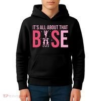 Its All About That Base Cheer Funny Cheerleader Cheerleading Kids Hoodie thumb 4